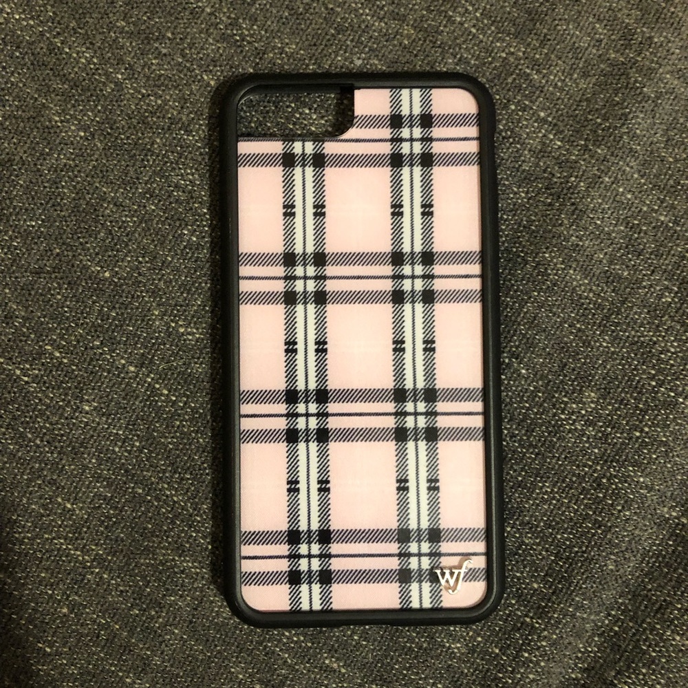 Plaid Wildflower phone case for Iphone 8+